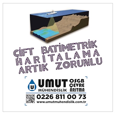 Dİp Taraması'nda Çift Batimetrik Haritalama Gerekliliği 02/05/2020