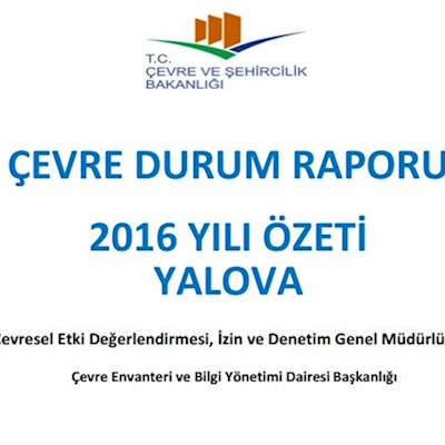 Çevre Durum Raporu Yalova Özeti-02.02.2018